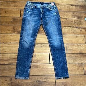 Silver girlfriend Jeans